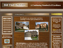 Tablet Screenshot of billthillbuilders.net